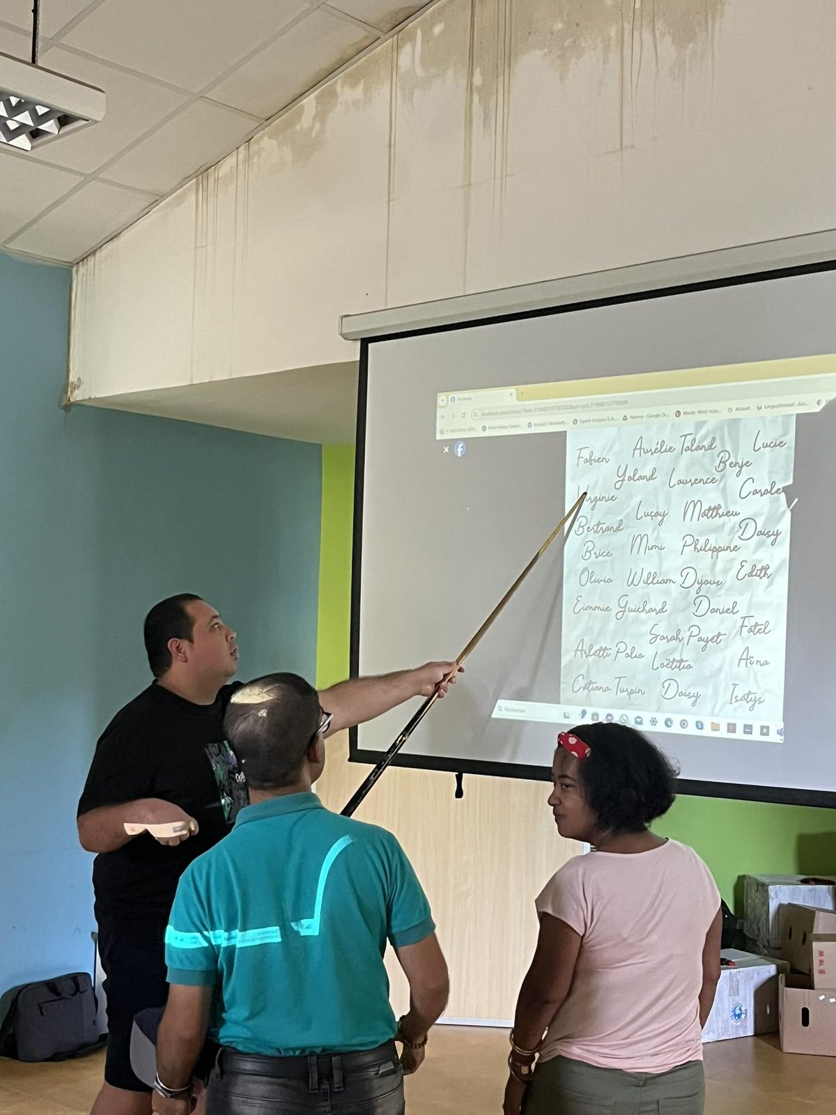 Présentation du projet sur écran
