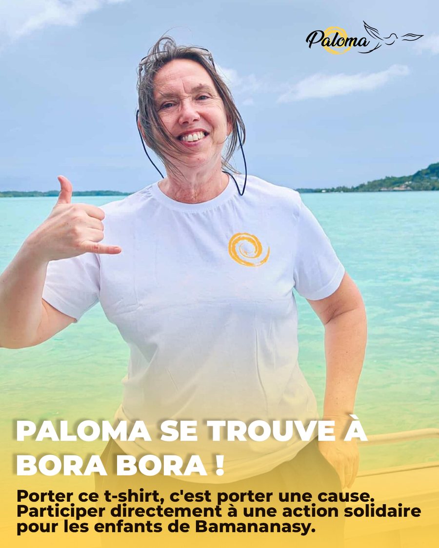 Paloma se trouve à Bora Bora
